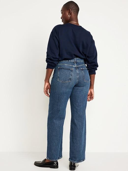 Extra High-Waisted Sky-Hi Wide-Leg Jeans Product Image