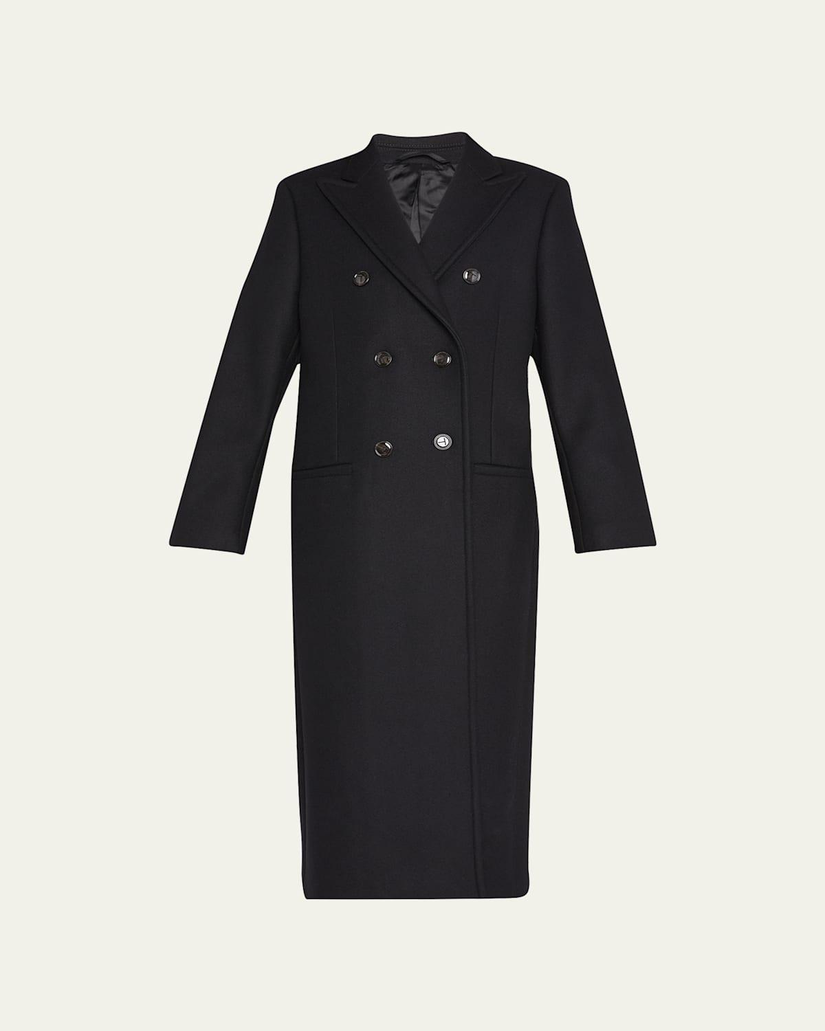 Long Tailored Wool Overcoat Product Image