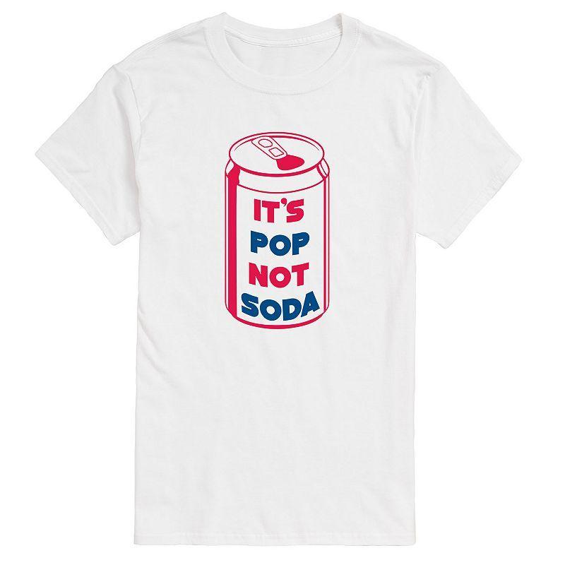 Big & Tall Its Pop Not Soda Graphic Tee, Mens Product Image