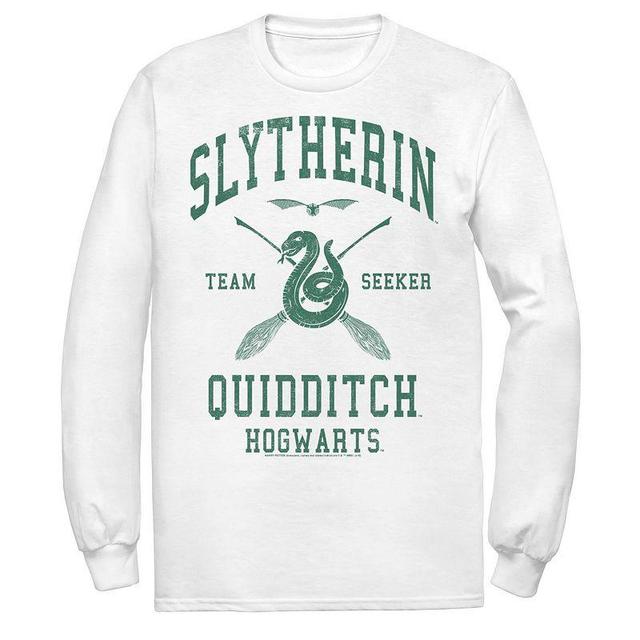 Mens Harry Potter Slytherin Team Seeker Text Long Sleeve Graphic Tee Product Image