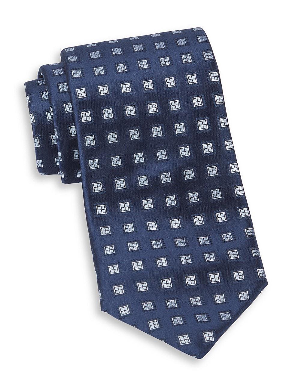 Mens Neat Diamond Silk Tie Product Image