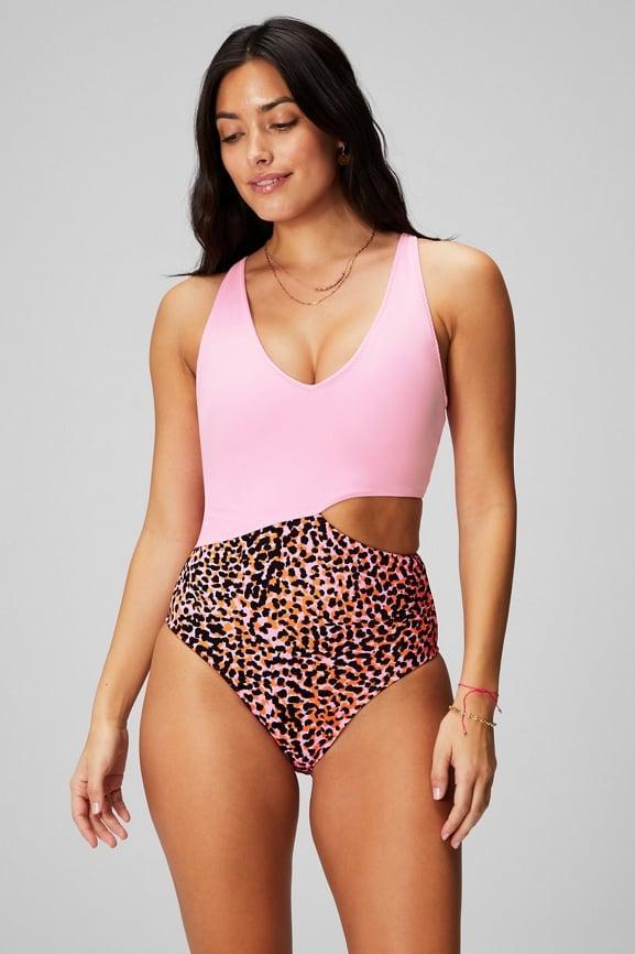 Asymmetrical Cutout Shaping One-Piece Swimsuit Product Image