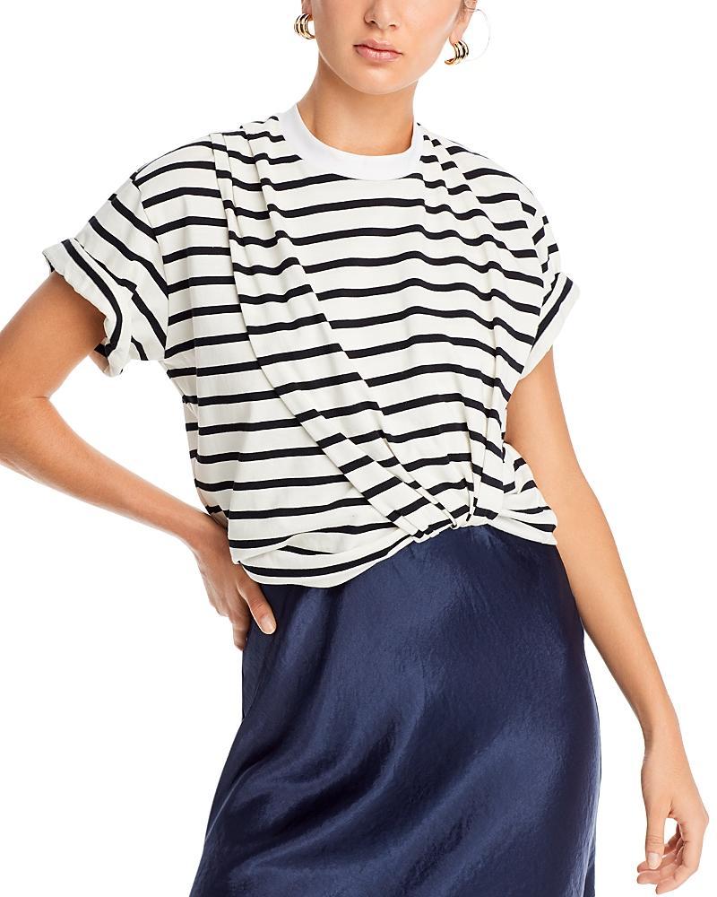 Womens Striped T-Shirt Slip Combo Dress Product Image