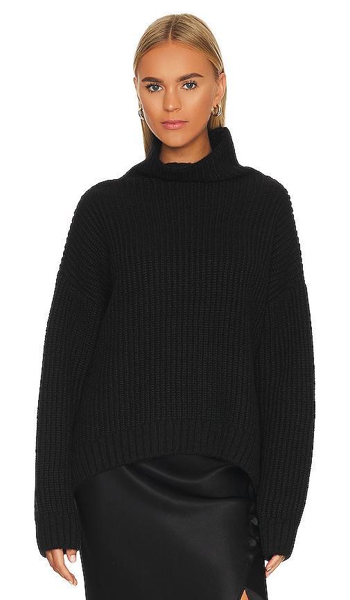 ANINE BING Sydney Sweater in Black. Size L, M, S. Product Image