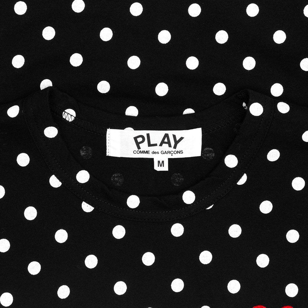 Women's Polka Dot L/S T-Shirt - Black Female Product Image