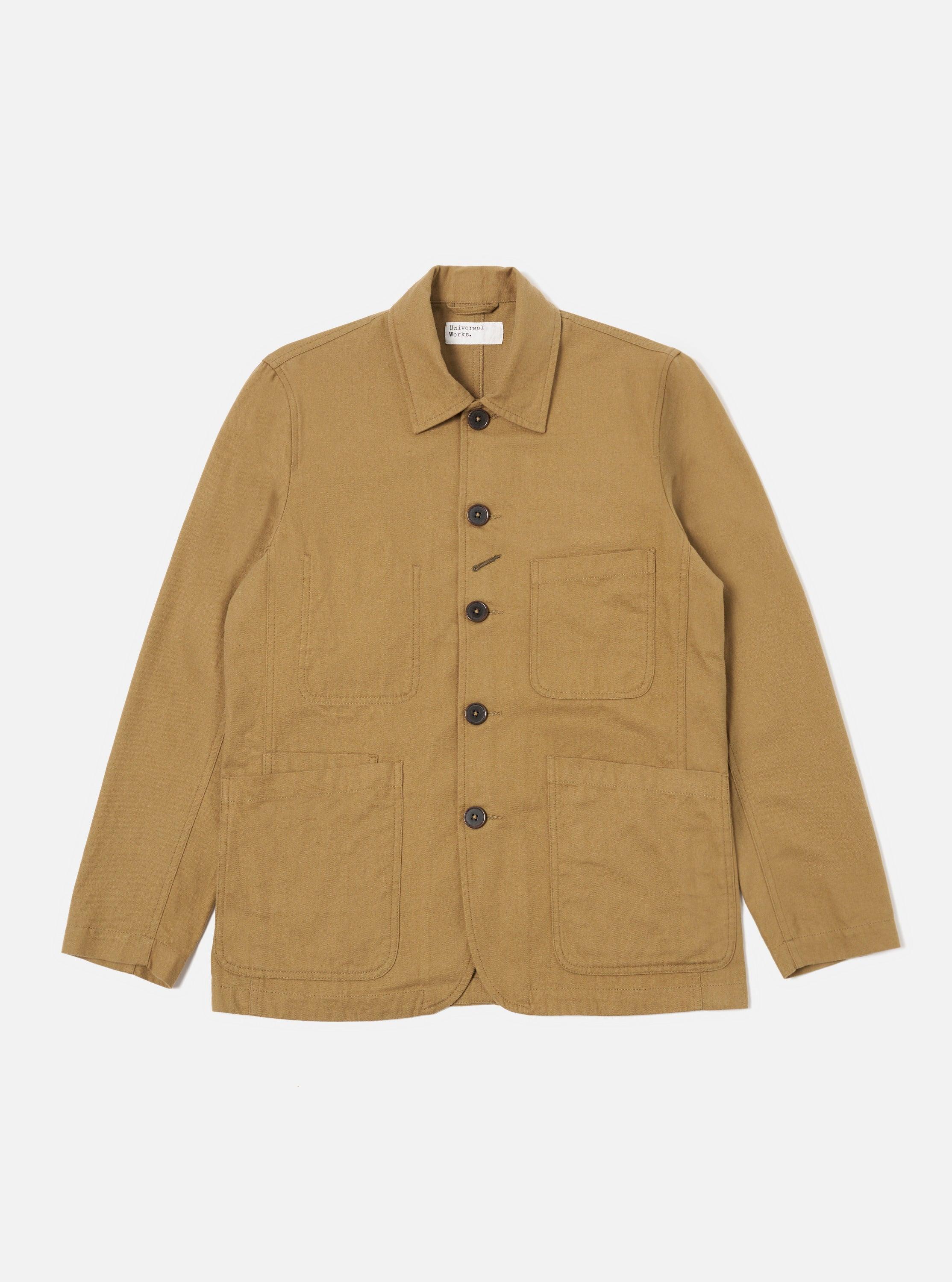 Universal Works Bakers Jacket in Sand Brushed Moleskin Product Image