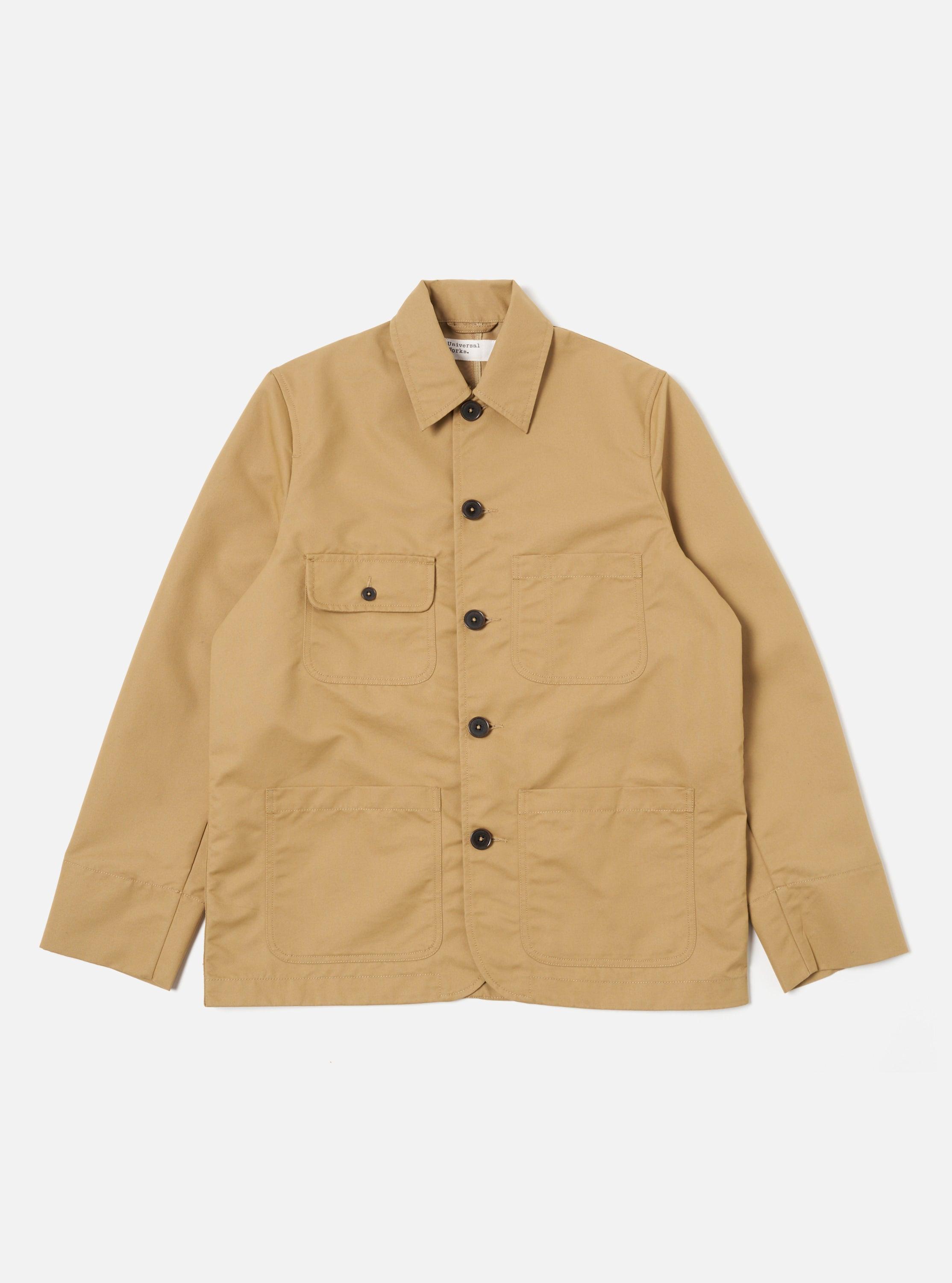 Universal Works Merchant Jacket in Sand Brushed Polytech Product Image