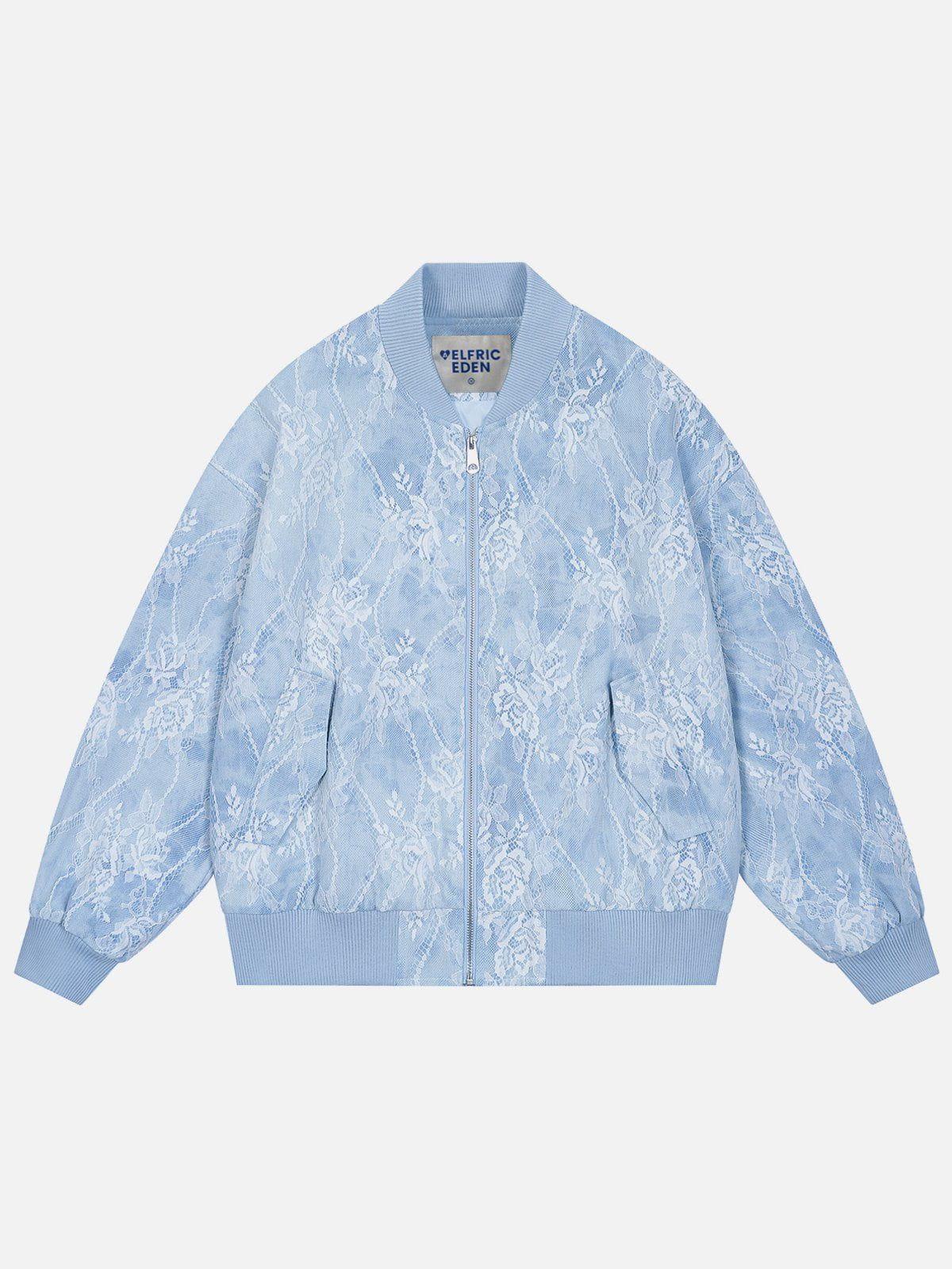 Aelfric Eden Lace Flower Bomber Jacket Product Image