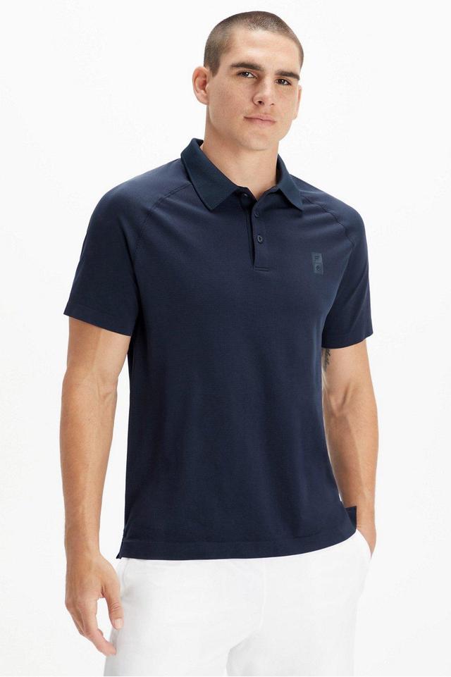 Fabletics Men Universal Tennis Training Day Polo male Ut Navy Size XXL Product Image