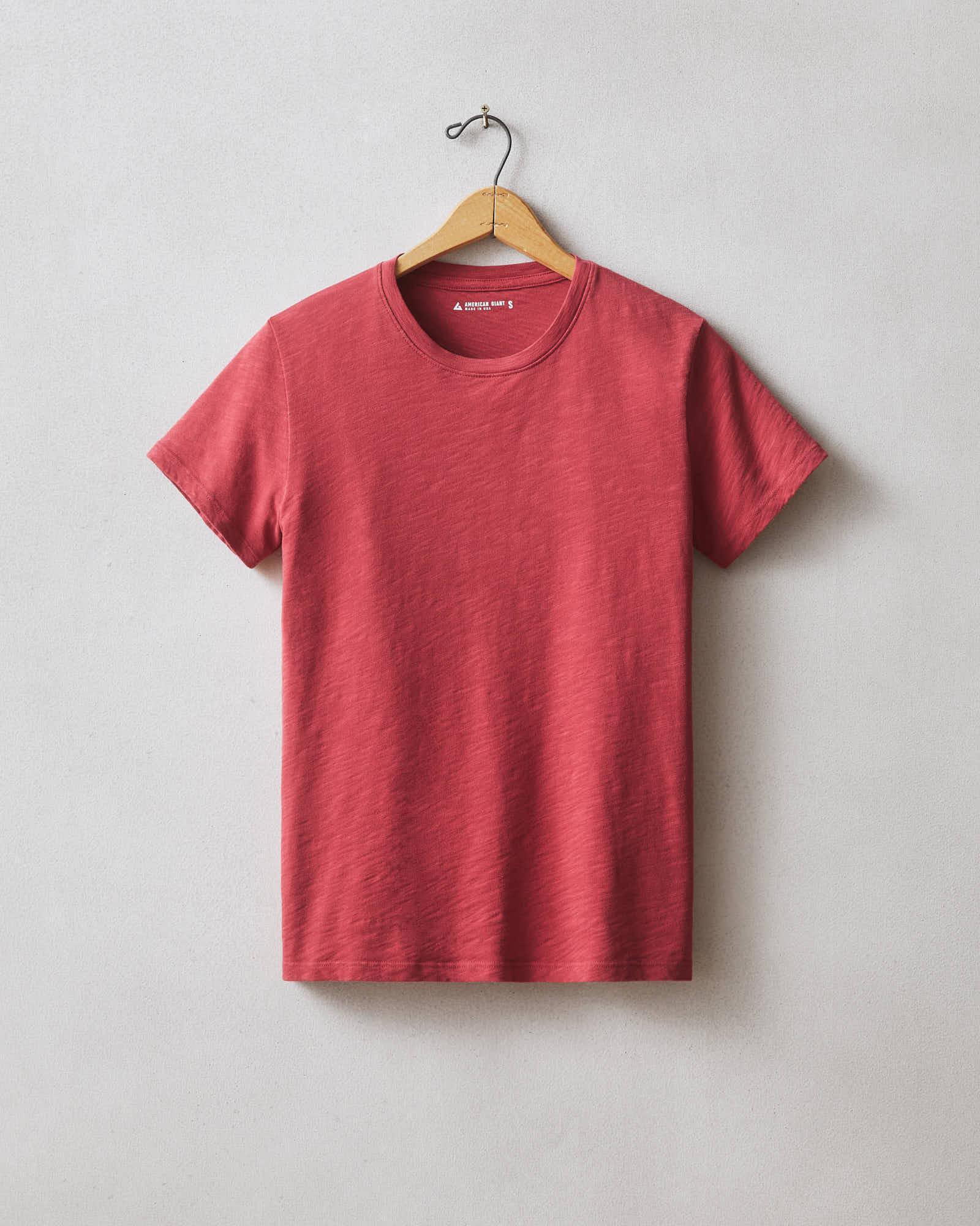 Premium Slub Crew Tee - Poppy Product Image