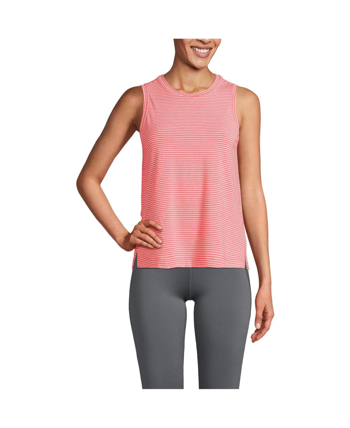 Womens Lands End Performance Crewneck Tank Top Product Image