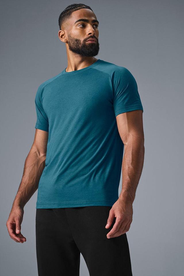 The Triumph Crew Neck Tee - Oceanic Teal Product Image