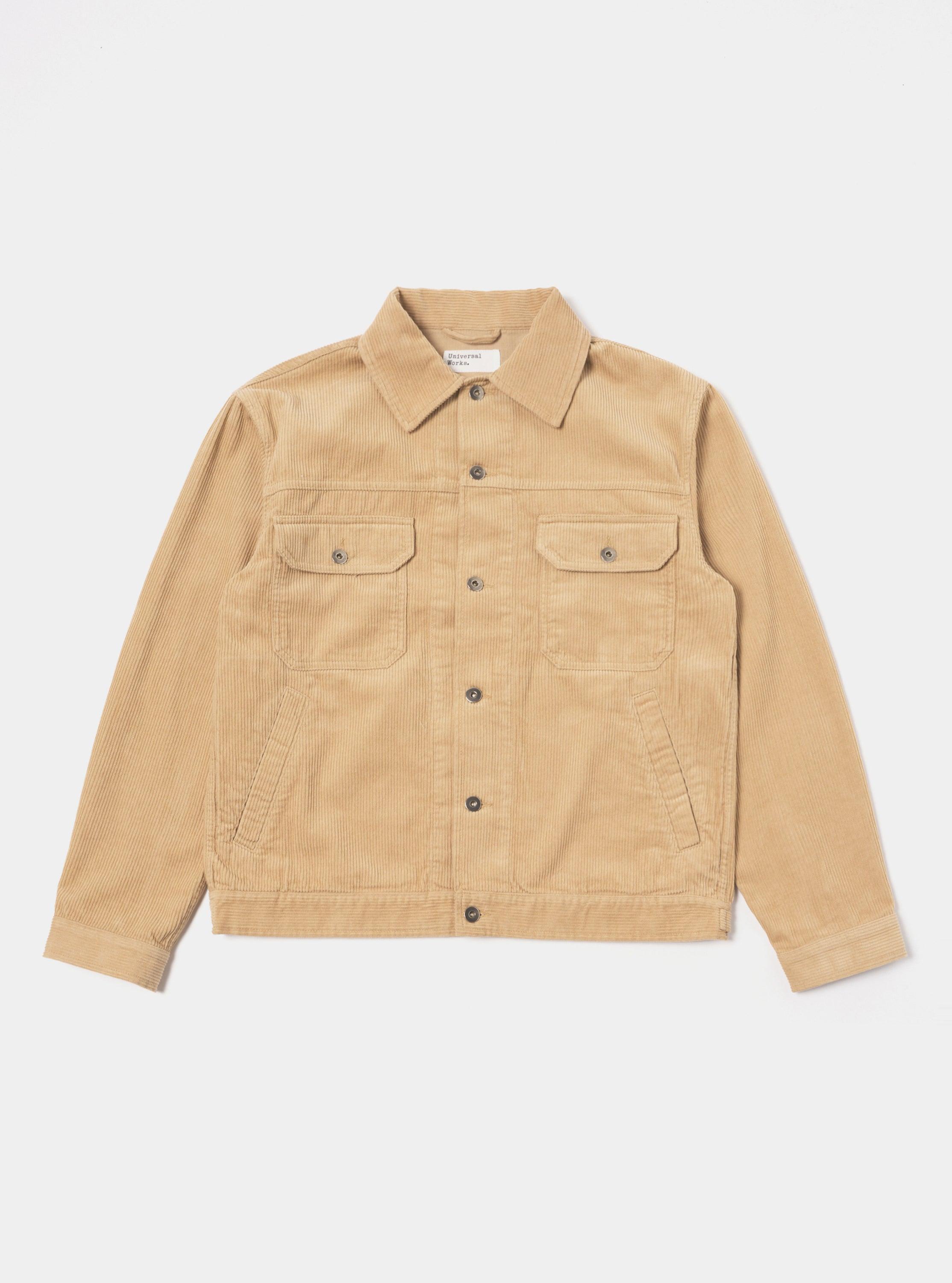 Universal Works Trucker Jacket in Fawn Cord Product Image