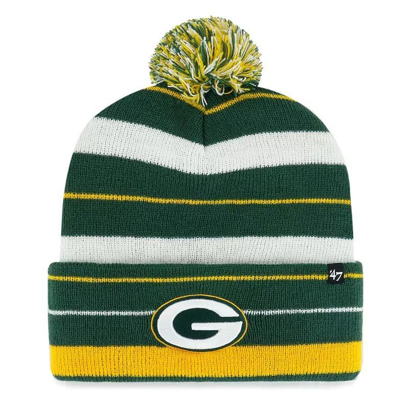 Mens 47 Bay Packers Powerline Cuffed Knit Hat with Pom Product Image