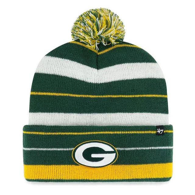 Mens 47 Bay Packers Powerline Cuffed Knit Hat with Pom Product Image