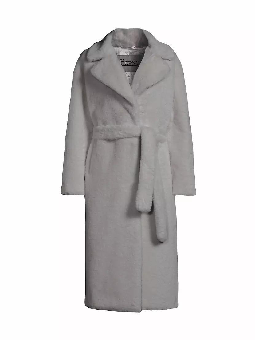 Faux-Fur Belted Coat product image