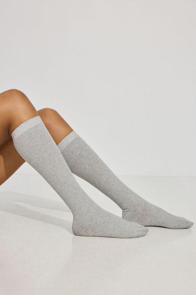 Ribbed Knee High Socks Product Image