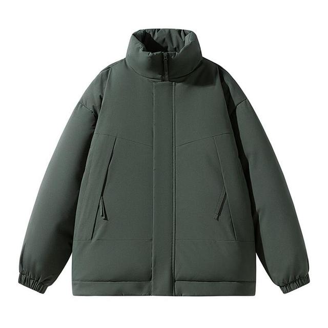 Plain Zip Puffer Jacket Product Image