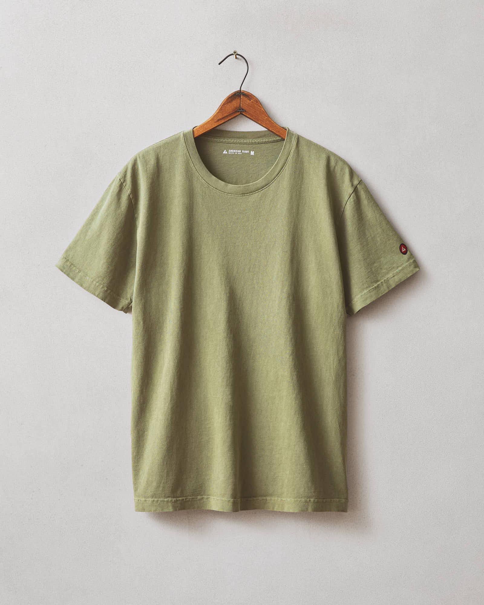 Vintage Crew Tee - Washed Olive Product Image