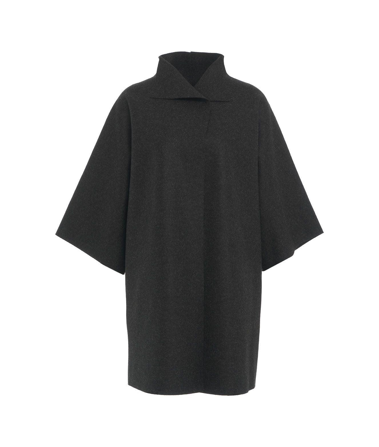 Cappotto kimono in lana pressata Female Product Image