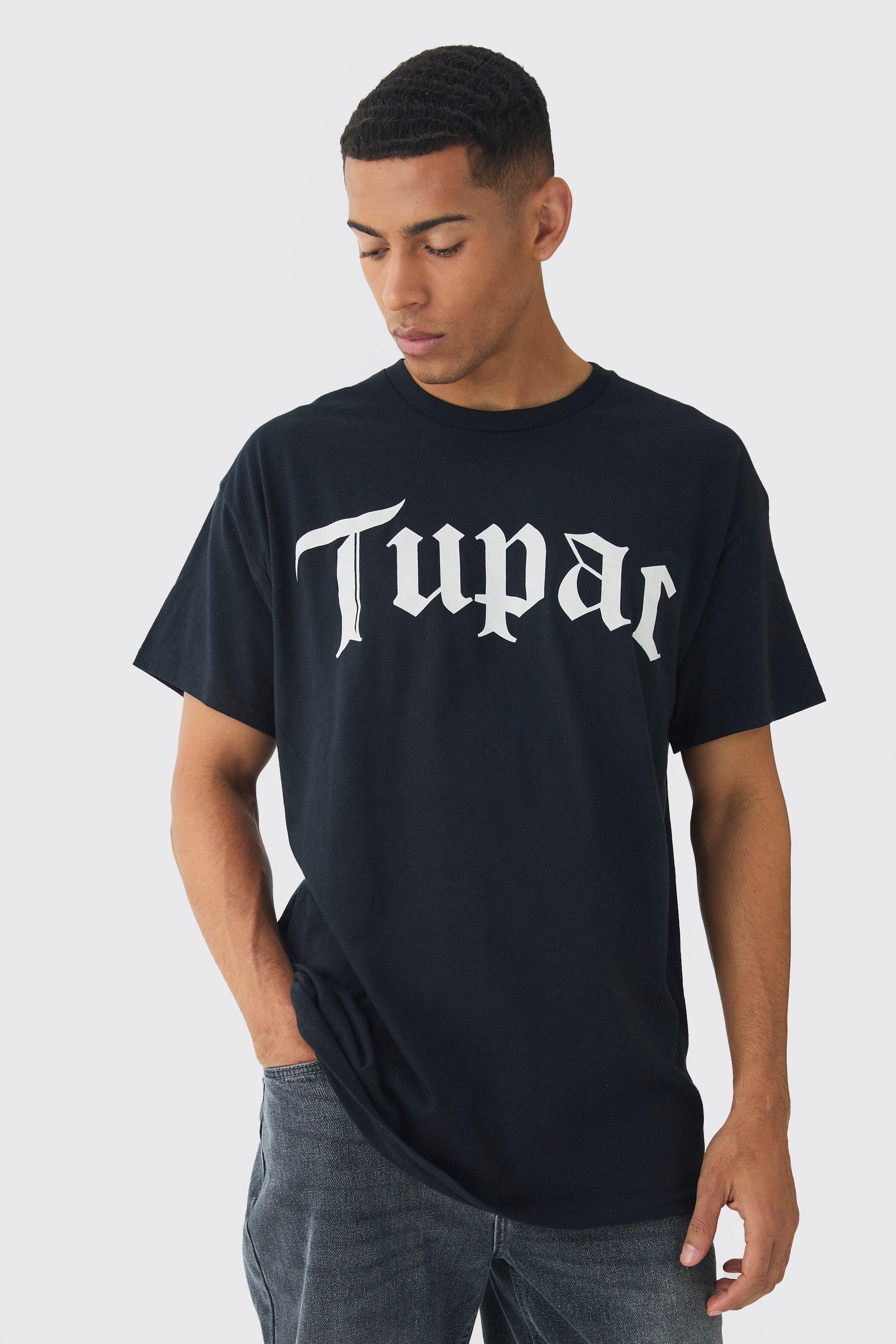 Tupac License T-shirt | boohooMAN USA Product Image