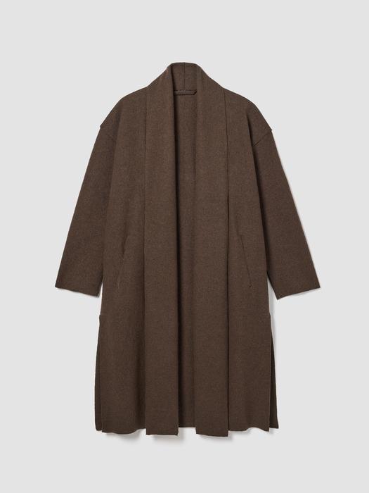 Lightweight Boiled Wool Icon Coat in Regenerative Wool Product Image