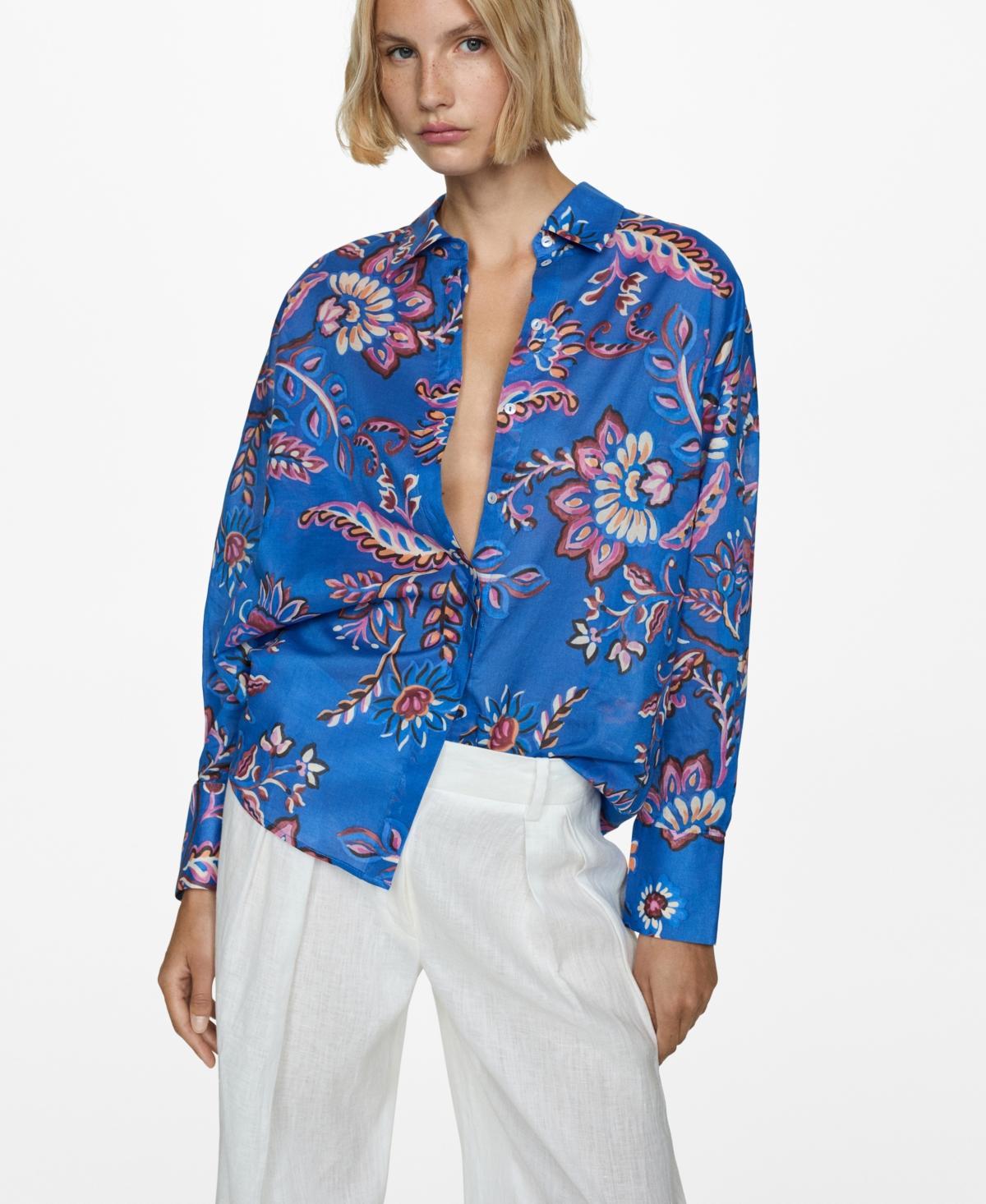 Women's Printed Cotton Shirt Product Image