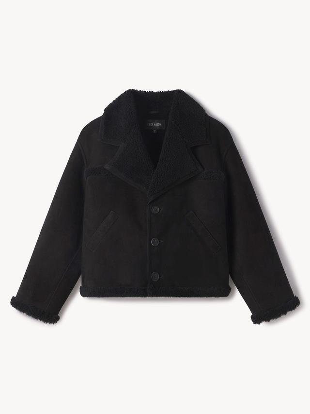 Black Shearling Ranch Jacket Product Image