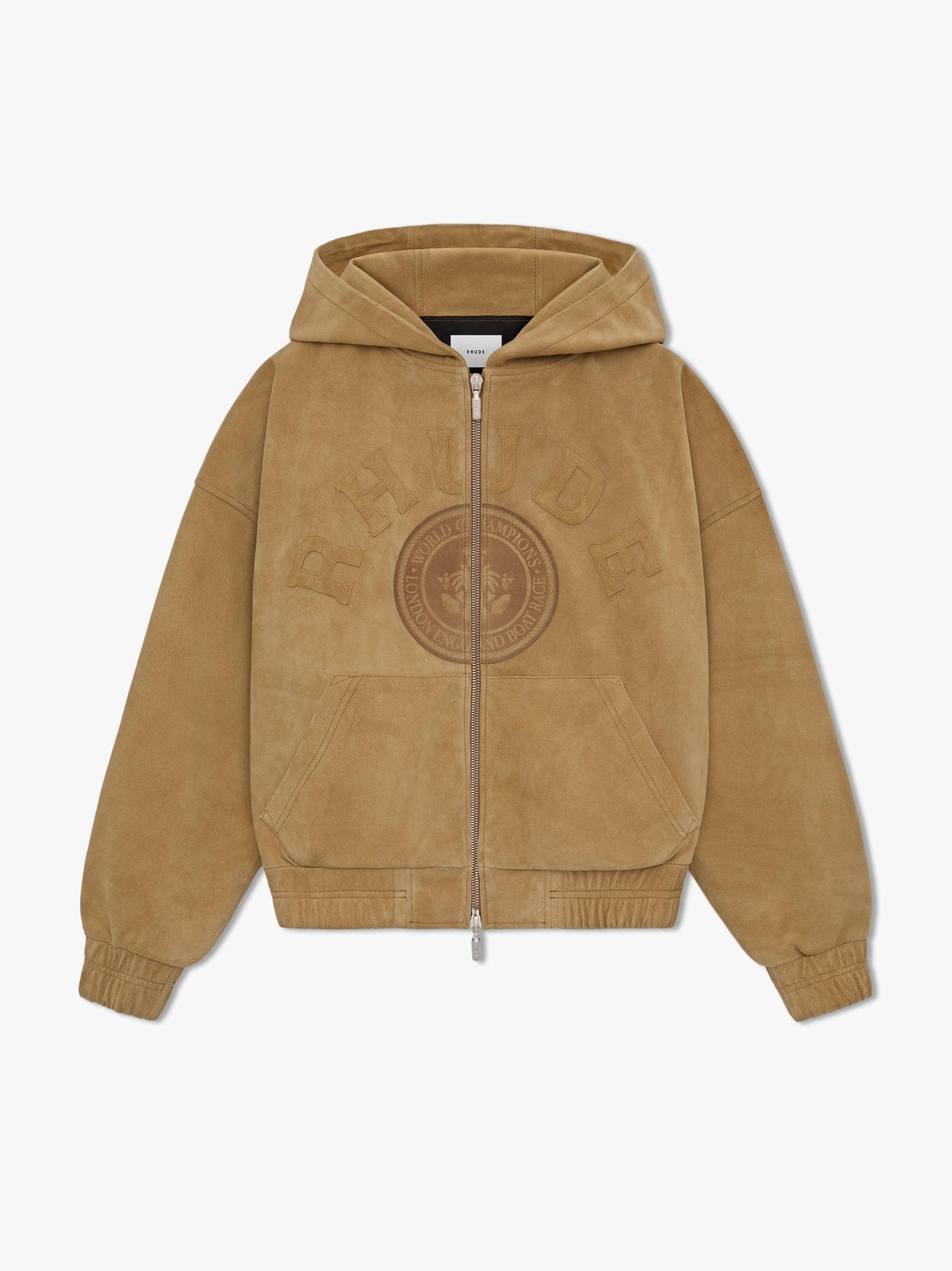 SUEDE RHUDE CREST HOODIE Male Product Image