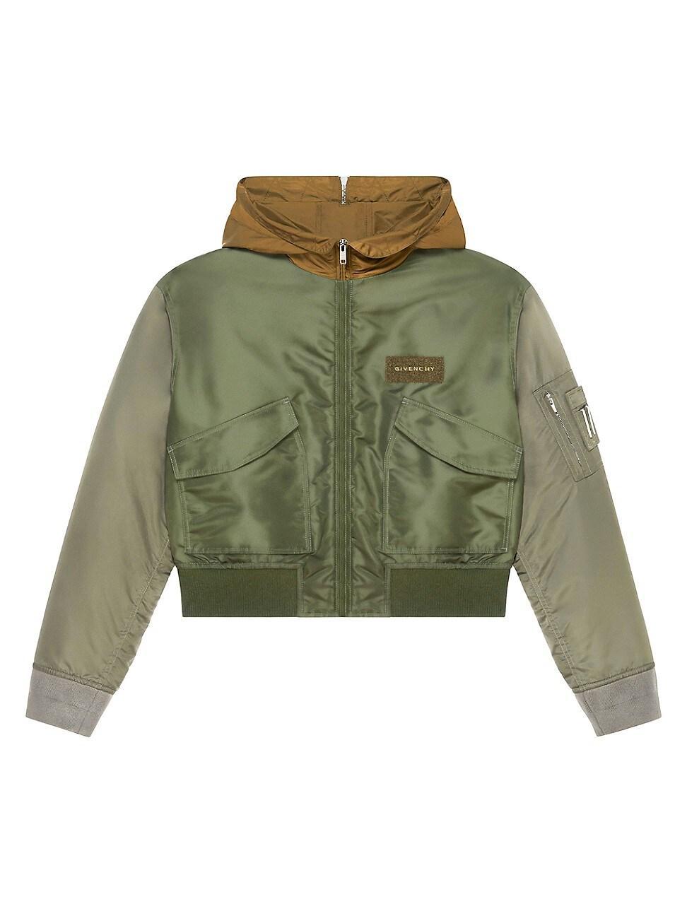 Mens Hooded Bomber Jacket Product Image