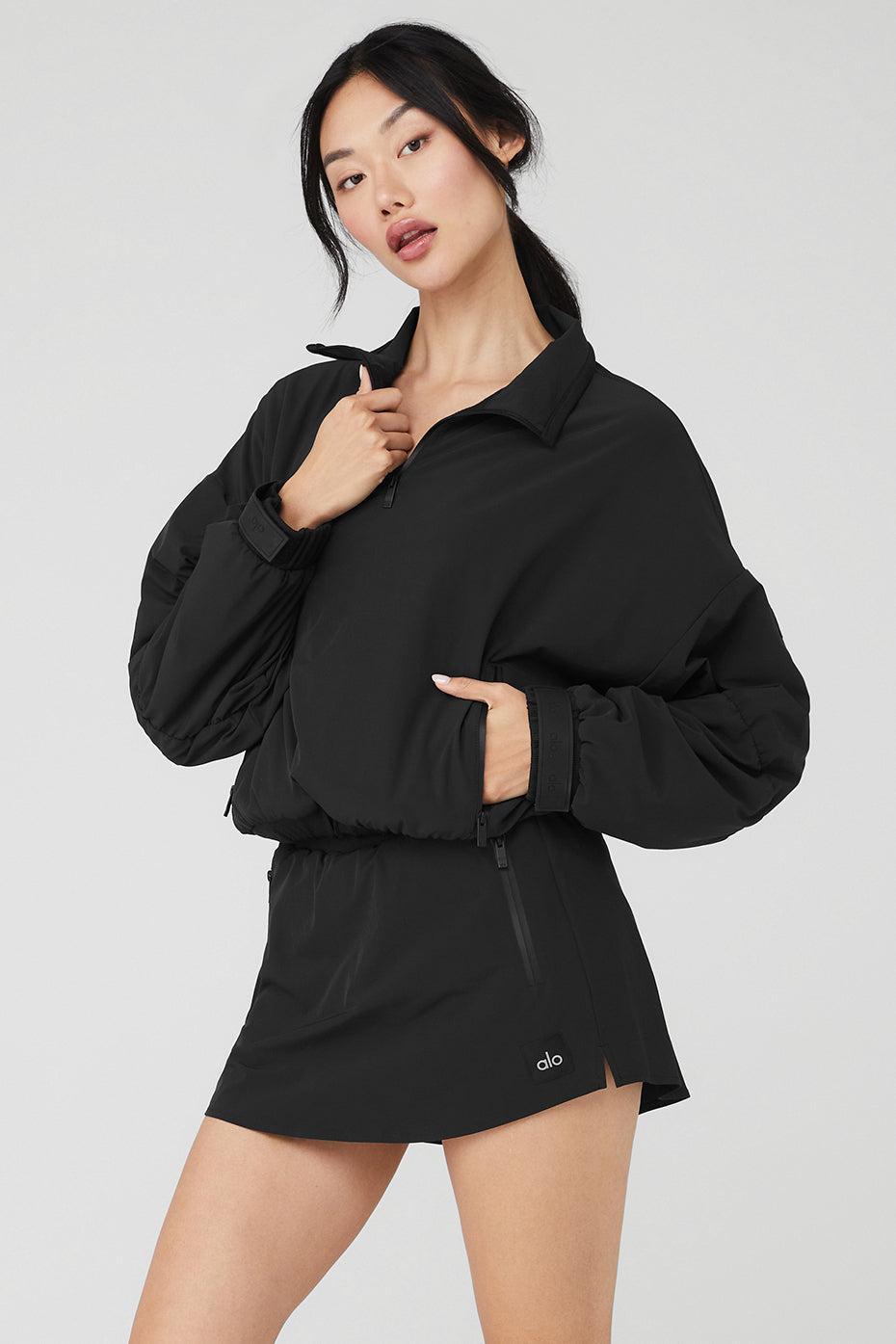 Cropped Elevation Coverup - Black Female Product Image