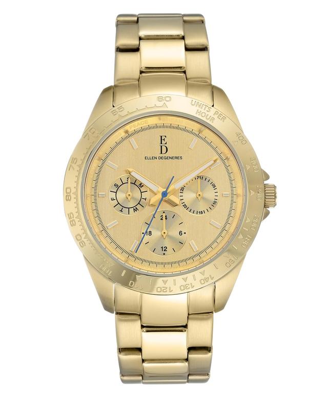 Ellen Degeneres Womens Gold Stainless Steel Bracelet Watch 40mm Product Image