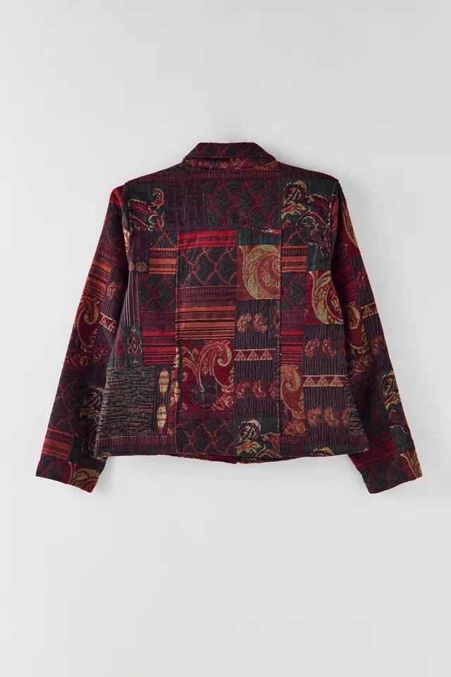 Vintage Tapestry Pattern Collared Jacket Product Image