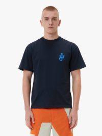 ANCHOR PATCH T-SHIRT in blue | JW Anderson US  Product Image