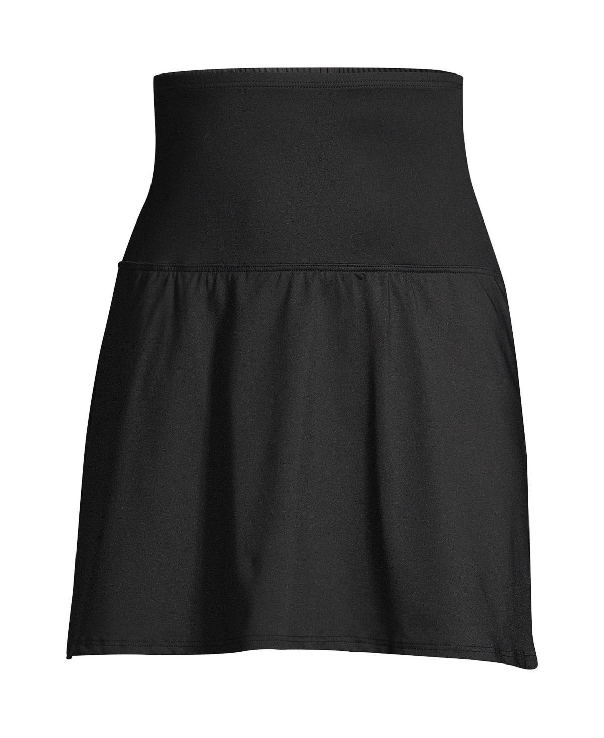 Lands End Plus Size Tummy Control Ultra High Waisted Modest Swim Skirt Swim Bottoms Product Image