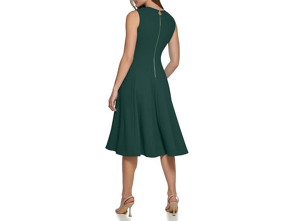 Calvin Klein V-Neck Midi Dress Product Image