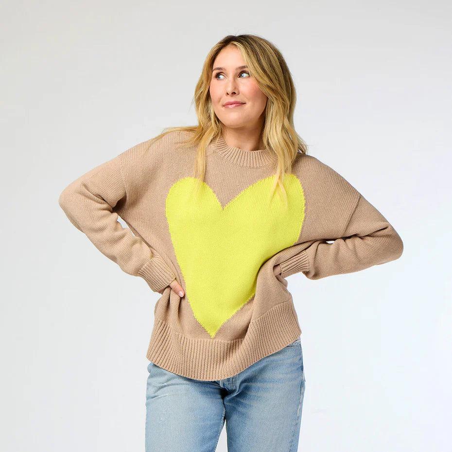 Kerri Rosenthal Benton Imperfect Heart Sweater Product Image