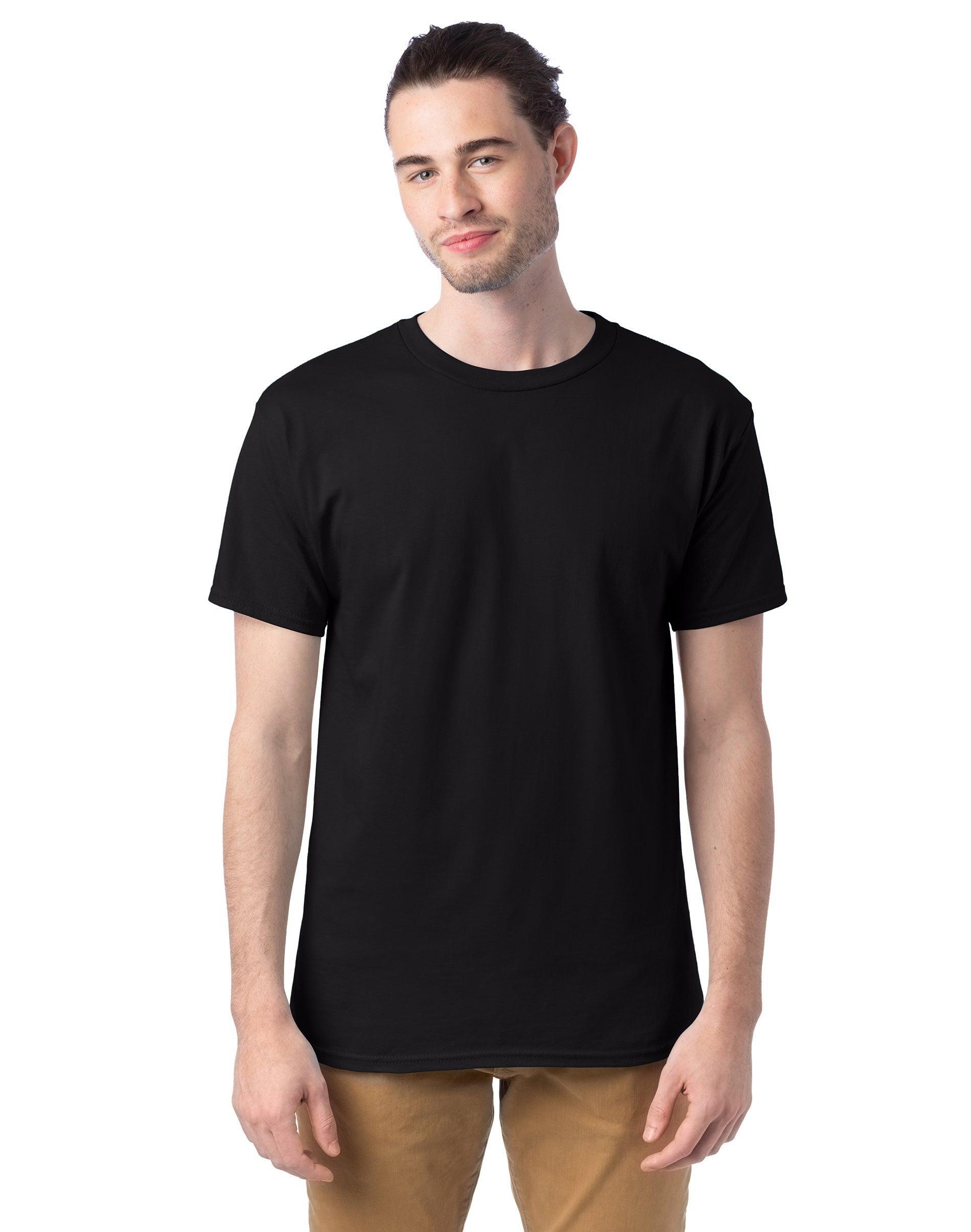 Mens Hanes Essentials 4-Pack Cotton T-Shirt Product Image