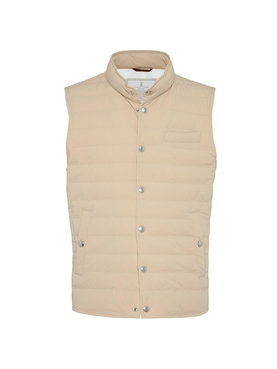 Mens Bonded Nylon Lightweight Down Vest Product Image