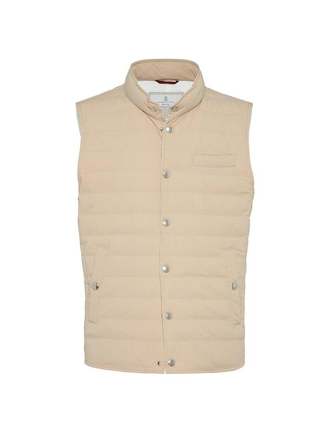 Mens Bonded Nylon Lightweight Down Vest Product Image