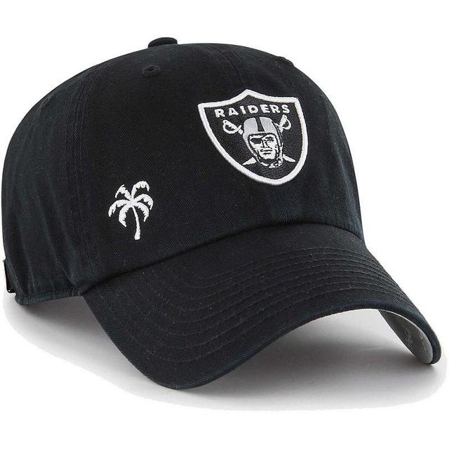 Womens 47 Black Las Vegas Raiders Confetti Icon Clean Up Adjustable Hat Product Image