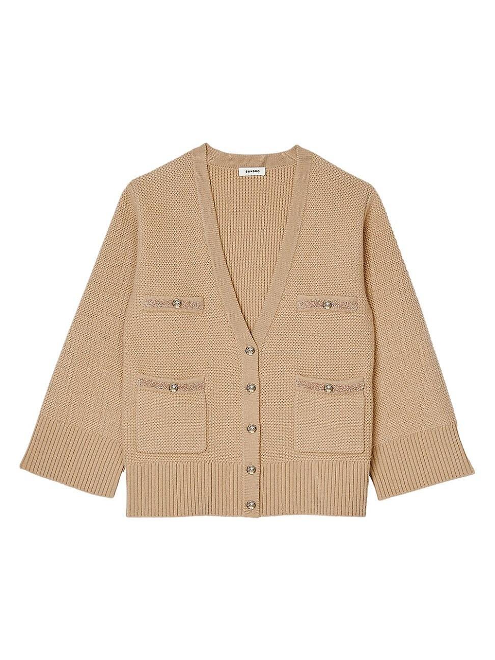 Womens Long Wool Cardigan product image