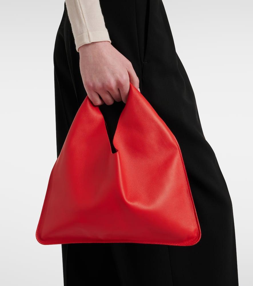 Bindle Small Leather Tote Bag In Cra Candy Red Ans Product Image