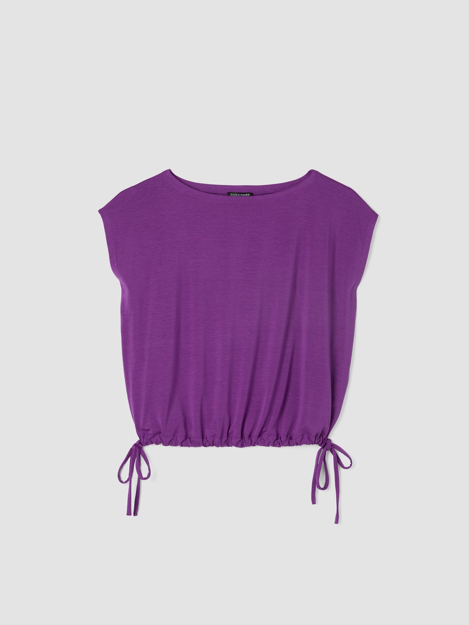 EILEEN FISHER Fine Jersey Square Topfemale Product Image