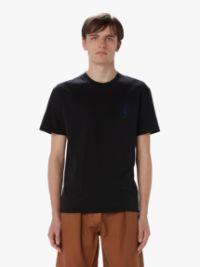 ANCHOR EMBROIDERY BACK PRINT T-SHIRT in black | JW Anderson US  Product Image