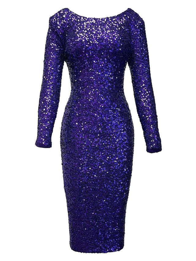 Womens Emery Sequin Midi Dress Product Image