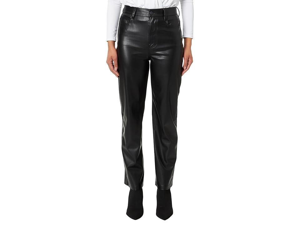 7 For All Mankind Logan Stovepipe Black) Women's Dress Pants Product Image