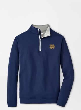 Peter Millar Mens Angelo State University Perth Performance Quarter-Zip | Color: Navy | Size: 3XL Product Image