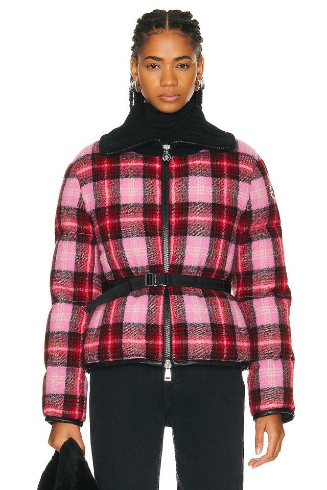 Moncler Zambeze Plaid Wool Flannel Puffer Jacket Product Image