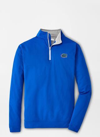 Peter Millar Mens Angelo State University Perth Performance Quarter-Zip | Color: Blue | Size: XXL Product Image